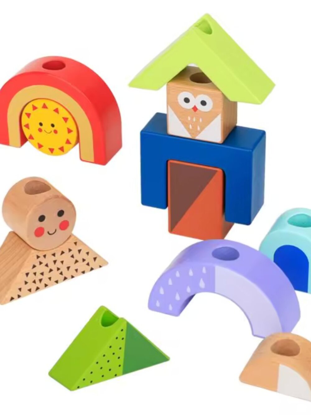 Wooden Shadow Matching Game, Montessori Stacking Logic Puzzle Toy - Picture 11 of 12